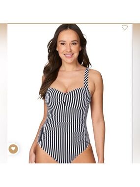Black Xylophone Stripe Joanne One Piece Swimsuit